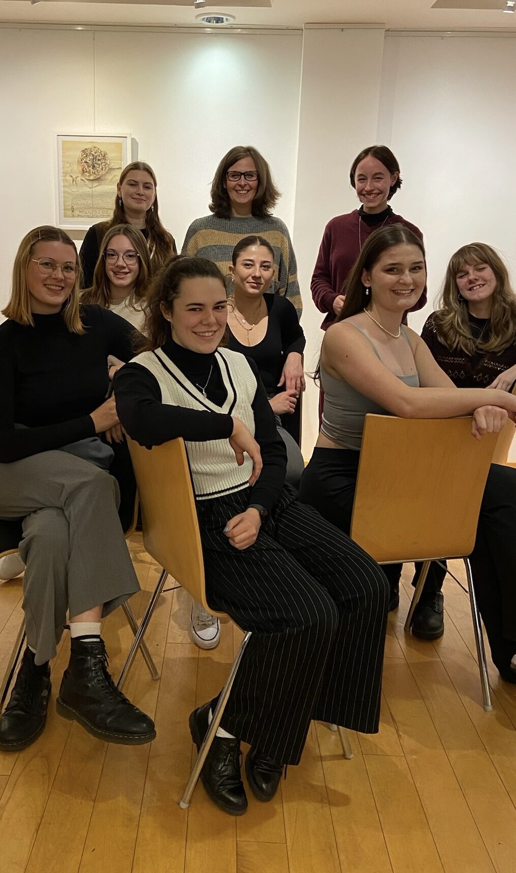 Das Ensemble nach der Pressekonferenz.